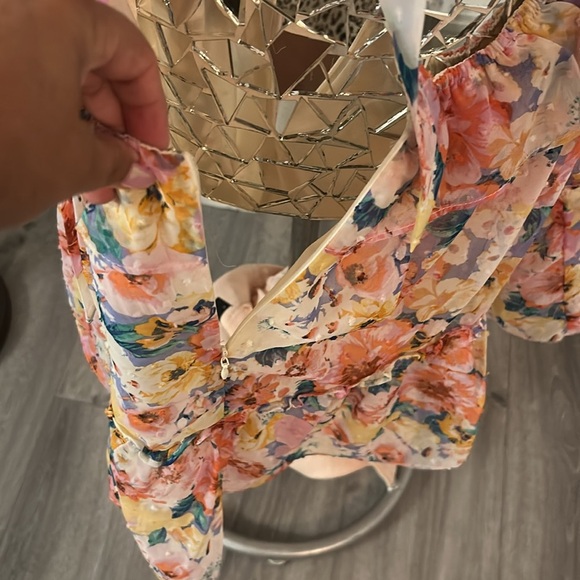 AQUA Ruffled V Neck Mini Dress - Exclusive Sz XL - Picture 13 of 15